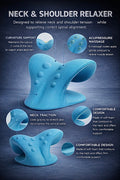 Neck & Shoulder Relaxer – Cervical Spine Stretcher for Pain Relief & Posture Correction